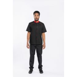 Butcher's JACKETS l Black with red stripe l Red l ARACI