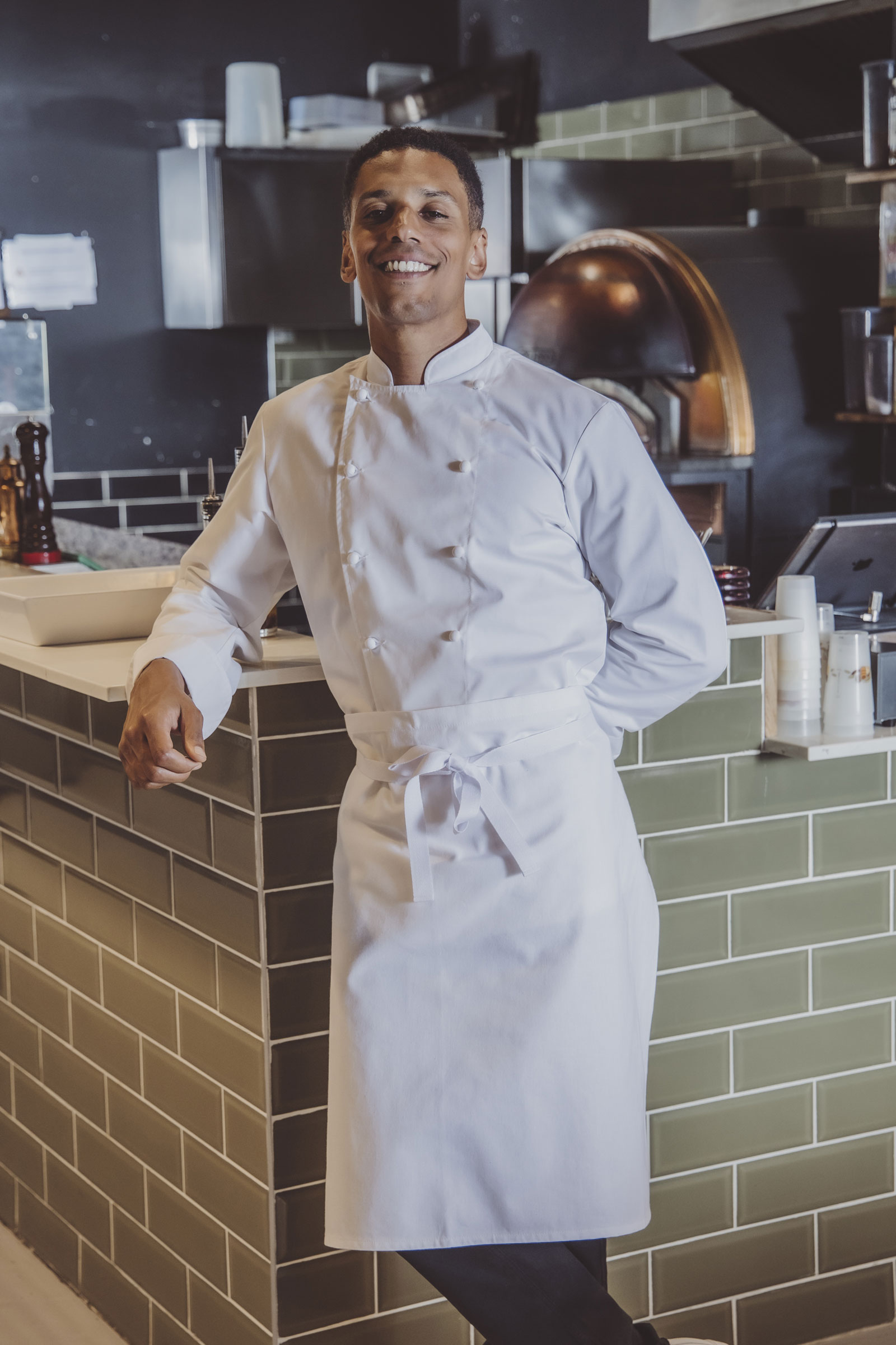 Tablier De Cuisine Wasach Apron-02 - Unisexe, Réglable, Imperméable - Idéal Cuisine & BBQ