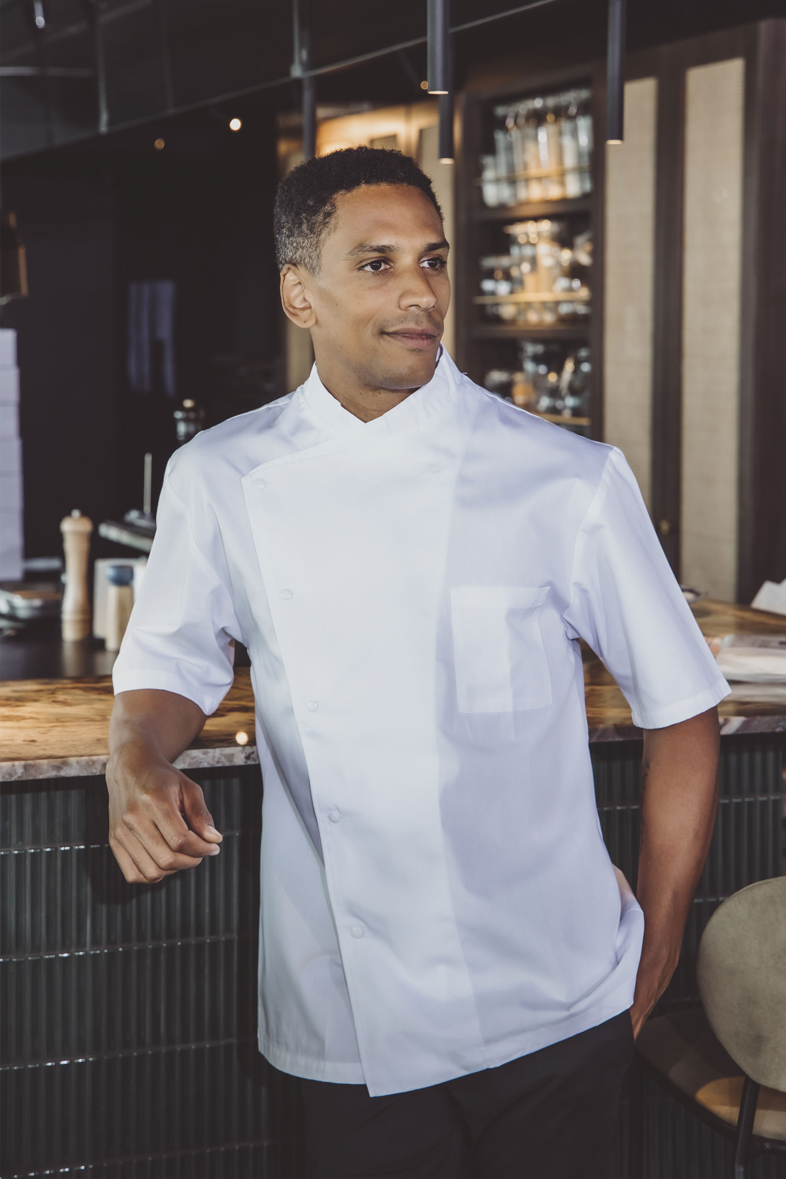 Cheap chef's Jacket white | JULIUS | Add embroidery
