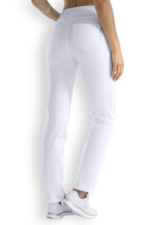 Pantaloni sanitari bianchi per donna