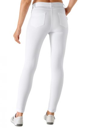 Pantalon skinny blanc femme